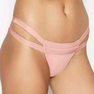 COPY - Victoria's Secret Luxe Lingerie Double Strap String Bikini Panty Size M …